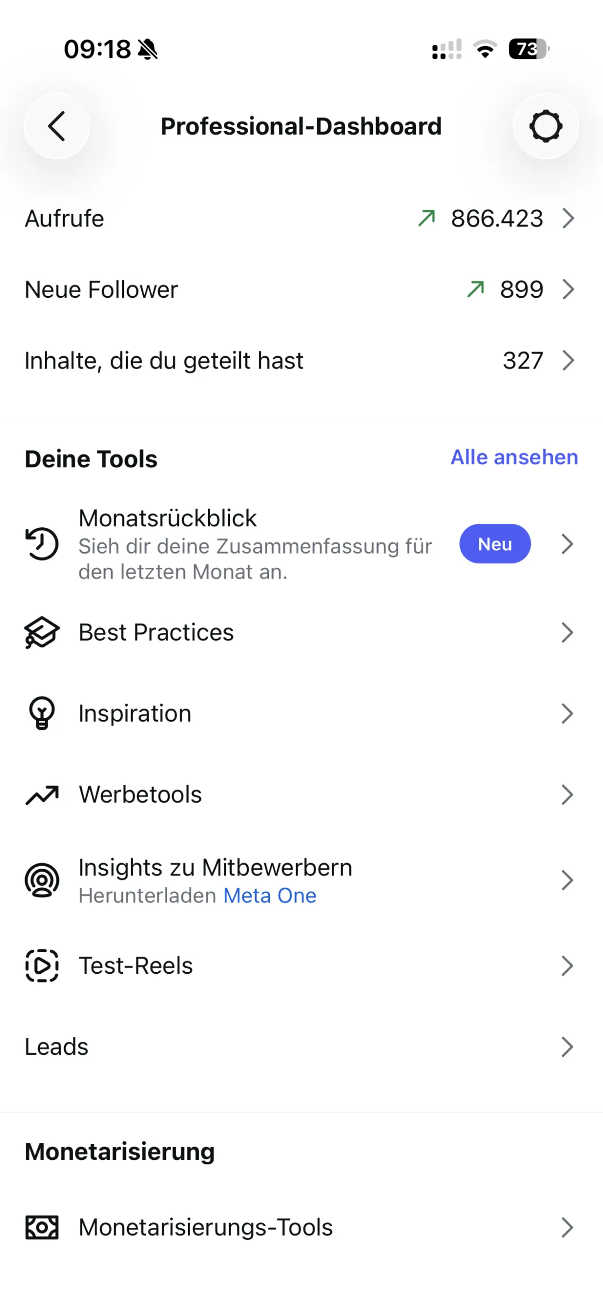 Instagram Statistik